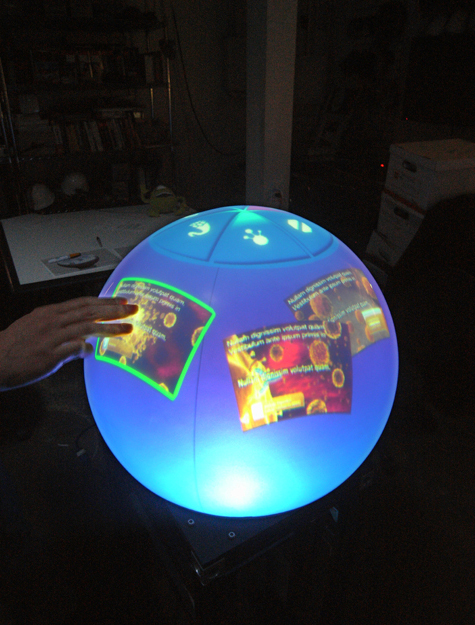 Detail of Multi-Touch Spherical Display